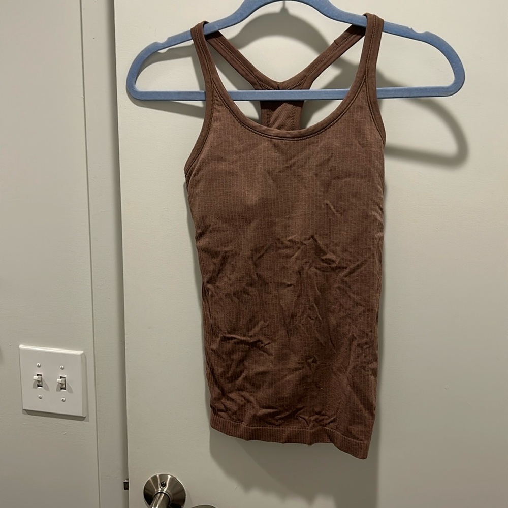 Ebb to Street Lululemon Tank Brown